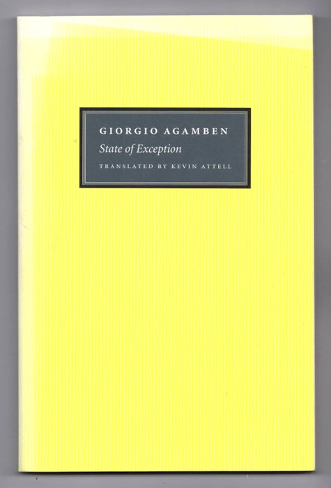 State of Exception by Giorgio Agamben