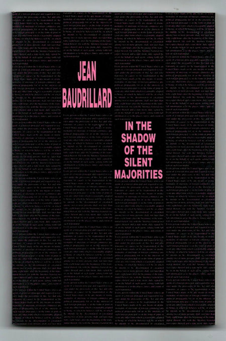 In the Shadow of the Silent Majorities by Jean Baudrillard