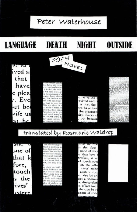 Language Death Night Outside: Poem Novel by Peter Waterhouse